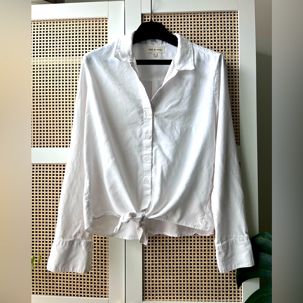 Cloth & Stone White button up Size S